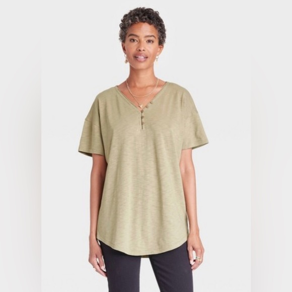 Dry Goods Waffle Henley Langarm-t-shirt - Weiß | 's® DE